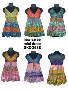 ชุดส่าหรีสไตล์โบฮีเมียนใหม่ชุดส่าหรีสตรีสวยแฟชั่นยอดนิยมป้องกันไฟฟ้าสถิตย์ใส่สบายเป็นมิตรกับสิ่งแวดล้อมดีไซน์เอวธรรมชาติ - Product Image 3