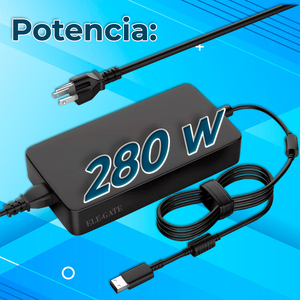 Caricabatterie Compatibile per Laptop MSI GP76/GE66/GE76/GP66 Leopard 20V 14A 280W, Materiale PC, Uscita DC, Connettore US - Product Image 2