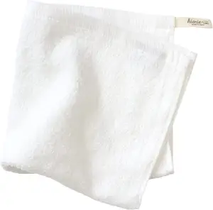 HIORIE Osaka Senshu Marque 100% Coton Dobby Tissé Hôtel Style Serviette Fil Peigné Gant De Toilette À Séchage Rapide 40cm * 40cm 450GSM Blanc - Product Image 1