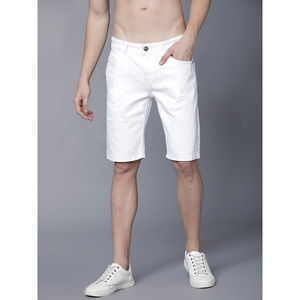 Short en jean de couleur blanche déchiré pour hommes Fabricant prêt à expédier Vente en gros de short en jean de qualité supérieure - Product Image 4