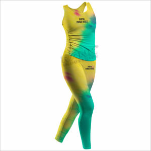 Ensembles de yoga pour femmes, tissu extensible respirant et écologique, ensemble 2 pièces, soutien-gorge de sport et leggings pour la salle de sport, la course à pied et la remise en forme - Product Image 1