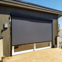 Toldo Exterior Motorizado con Sistema de Cremallera, Persiana Enrollable Exterior