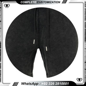 Personalizado de los hombres de ácido lavado Vintage 100% algodón francés Terry cordón pantalones cortos para los hombres - Product Image 2