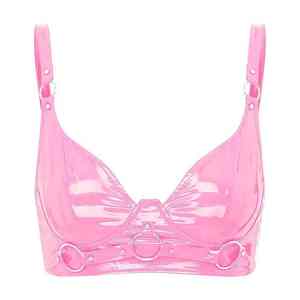 High Quality Women's Spandex/Polyester Fashion <b>Bra</b> High Support <b>Racerback</b> Plaid Pattern Waterproof Lace Yoga Front Plus Size - Product Image 1