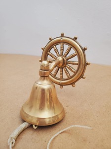 Campana de Latón Personalizada con Acabado Elegante, Campana de Latón Puro Ideal para Decoración Náutica, Regalo de Boda y Sonido para Entrada de Jardín - Product Image 3