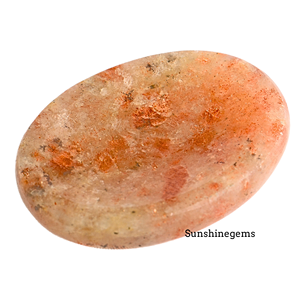 Pierre de soleil pierre d'inquiétude cristal ovale pouce pierre précieuse thérapie de cristal naturel Reiki Massage Chakra pierres d'inquiétude pour l'anxiété - Product Image 1