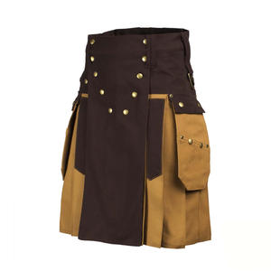 Kilts Escoceses Modernos de Alta Calidad en Todos los Colores, Estilo Nuevo, Material de Lana, Logotipo Personalizado, Etiquetas Personalizadas Ajustables, MOQ 20 - Product Image 3