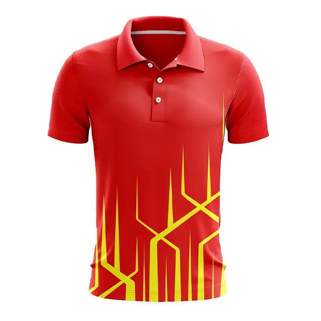 En kaliteli kriket gömlek ile özelleştirilmiş tasarım özel logo baskı ekibi spor gömlek spor giyim yüceltilmiş ucuz