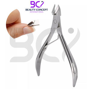 Pince à cuticules en acier inoxydable avec ouverture large et lame courbée - Outils de manucure professionnels - Product Image 3