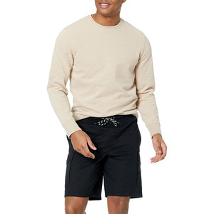 2024 nuevo estilo personalizado Logo impresión al aire libre cintura elástica verano algodón pantalones cortos para hombres buena venta 100% algodón pantalones cortos lisos - Product Image 4