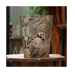 Vase en verre au mercure plaqué bronze antique fait à la main disponible à la taille personnalisée - Product Image 6