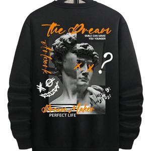 Sudadera con capucha con estampado personalizado, sudadera cómoda de forro polar para hombre, de algodón 100% Sudadera con capucha, sudadera con logotipo personalizado - Product Image 1