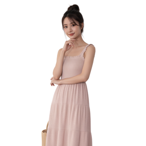 Vestido de Verano de Manga Corta para Mujer, Estilo Vintage, Línea A, con Cuello Fruncido y Capas hasta la Rodilla, Venta al por Mayor Directa de Fábrica - Product Image 1