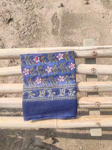 โสร่งผ้าฝ้ายพิมพ์ลายบล็อกไม้ทำด้วยมือสไตล์อินเดียสำหรับผู้หญิงผ้าโสร่งยาวผ้าพันคอคลุมใบหน้า - Product Image 2