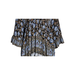 Haut en mousseline imprimé floral style bohème chic Moonlight Dance pour femme Free People, noir, taille M, pour le printemps/été - Product Image 3