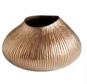 Jarrón de Flores Costero Artístico de Latón/Hierro de Primera Calidad para Centros de Mesa de Boda, Jarrón de Mesa Hecho a Mano Ecológico - Product Image 6