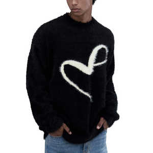 Pull-over d'été en tricot jacquard respirant personnalisé pour hommes, vêtements en tricot confortables - Product Image 5