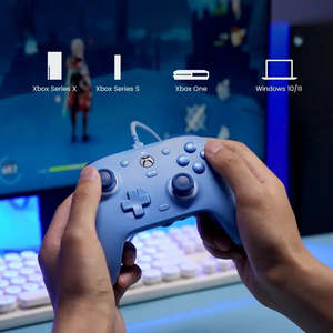 จอยสติ๊กพลาสติกแบบมีสายและไร้สายสำหรับ Xbox Series X พร้อมคุณสมบัติระบบสั่น Turbo และมอเตอร์สั่นสะเทือน ใช้งานร่วมกันได้กับ - Product Image 3