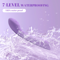 Vibromasseur USB rechargeable étanche IPx7 avec 10 fréquences, stimulation clitoridienne et du point G en latex pour femmes