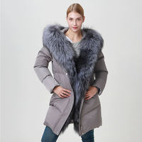 Veste à capuche zippée LED lumineuse en fausse fourrure de renard, garnie de plumes, avec chapeau amovible pour femme, style streetwear lumineux, costume de rave, hiver 2023
