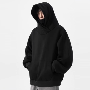 Sweat-shirt d'hiver personnalisé de grande taille pour hommes Manteau à capuche décontracté conçu en club Brodé en 3D Col pile Ninja pour l'automne/hiver - Product Image 4