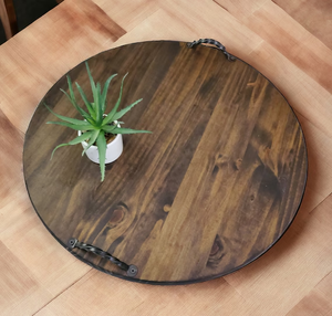 Plateau en bois accessoire d'hôtel Premium fait à la main 100% plateau de service en bois vente chaude vente - Product Image 1