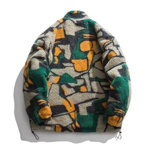 2024 hommes décontracté Stand toile hiver doux Sherpa Zip polaire veste séchage rapide respirant Street Wear Sherpa polaire veste - Product Image 2