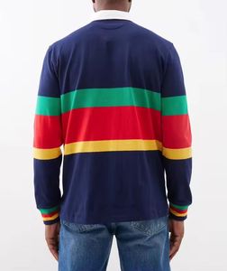 Vente en gros de t-shirts polo à manches longues confort de haute qualité col polo de luxe 100% coton pour homme - Product Image 3