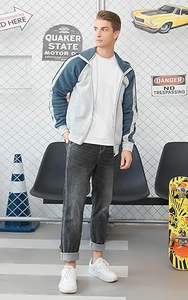 Sudadera con Capucha para Hombre, con Cierre, Cordón Ajustable, Manga Larga, Bolsillos, Estilo Casual - Product Image 4