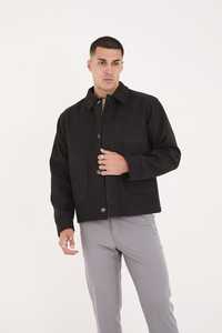 Men's Casual Winter Waterproof Satin Parka Jacket with Zipper Pockets Warm Padded Overcoat-Fashion Style <b>Coat</b> - Product Image 4