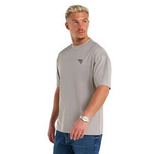 Nouveau design en gros 100% personnalisé coton biologique hommes surdimensionné T-Shirts haut de gamme en vrac vierge goutte épaule courte en couleur blanche - Product Image 2