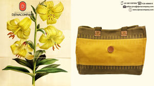 Sac fourre-tout en toile ciré élégant de haute qualité avec poignée en cuir durable, lavable et léger, fermeture à glissière, couleur unie, portable pour l'automne - Product Image 2