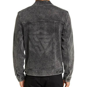 Vente en gros de veste en jean pour homme à bas prix veste en jean pour homme à séchage rapide veste en jean pour homme tenue décontractée 2025 - Product Image 2