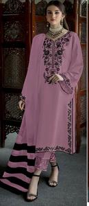 Nouvelle Georgette lourde pakistanaise avec broderie Kurtis avec coton extensible Pent et Organza Designer Print Dupatta - Product Image 2