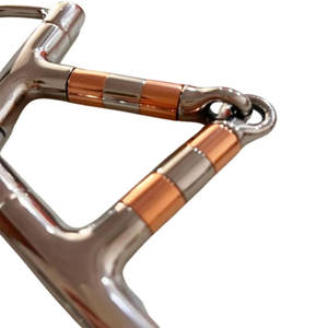 Cadena de broca de filete Kimberwicke ranurada de acero inoxidable, broca de entrenamiento para montar a caballo, Control equilibrado, tachuela ecuestre inglesa occidental - Product Image 5