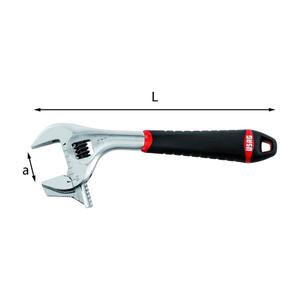 ประแจปรับได้แบบย้อนกลับได้ Usag พร้อมด้ามจับที่สะดวกสบาย ผลิตภัณฑ์คุณภาพพรีเมียม - Product Image 3