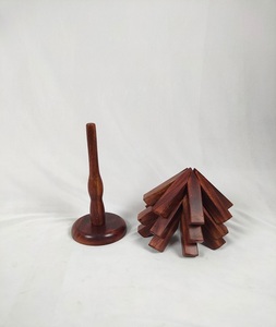 Posavasos Redondos de Madera, Salvamanteles Ecológicos Modernos, Resistentes al Calor, Decorativos, Plegables - Product Image 5