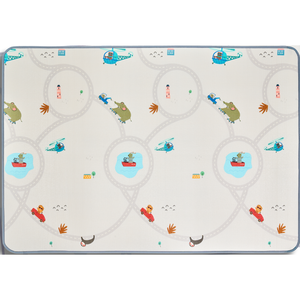 Tapis de jeu double face XPE 120x140x1,2 cm pour bébé-Montagnes de nuages en mousse imperméable et non toxique-Funky Travel - Product Image 4