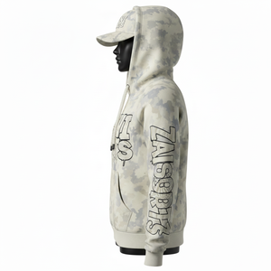 Sudadera con Capucha para Mujer, Mezcla de Algodón y Felpa, Tejido Suave y Cálido, Diseño de Camuflaje Neutro, Logotipo Personalizado con Estampado Puff, Sudadera Básica para Mujer - Product Image 3