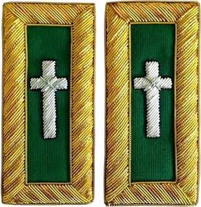 Knights Templar Shoulder Boards - Bullion Embroidery Fabric type 100% Wool Origin Imported - Product Image 4