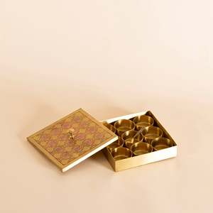 Boîte à épices en laiton de luxe ensemble 350ml capacité organisateur de cuisine Design minimaliste conteneur alimentaire pour le stockage de fête - Product Image 1