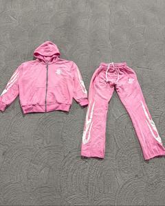 Nouveaux hommes fermeture éclair sweats à capuche homme sweat pantalons de survêtement costume 2 pièces chaud survêtement ensembles hommes sweats à capuche Outwear pantalon - Product Image 4