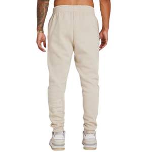 Pantalón de sudor con etiqueta de avena para hombre Ajuste relajado Algodón polar cepillado Ajuste suave Tobillo acanalado y cintura Ropa de invierno duradera - Product Image 3