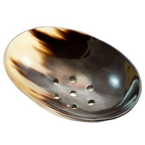 Jaboneras de cuerno de búfalo Natural del fabricante Artesanías ecológicas Nuevo estilo Jabonera de cuerno al por mayor para uso en el baño - Product Image 1