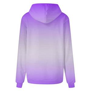 Sweat-shirt à manches longues personnalisable pour femmes, capuche boutonnée, poche imprimée, hauts décontractés, design sportif à la mode pour la saison d'automne - Product Image 5