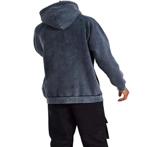 Sweat à capuche personnalisé vierge pour hommes 100% coton de haute qualité avec design et taille sweat à capuche lavé à l'acide pour hommes 2026 - Product Image 3