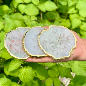 Posavasos de ágata hechos a mano exclusivos Premium directos de fábrica india, posavasos de piedra Natural para decoración del hogar, precio bajo Love - Product Image 1