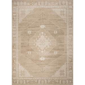 พรมขนสัตว์ถักลายเรขาคณิต สีเทียมเบจและสีน้ำตาล ขนาดใหญ่ รุ่น PKWL-4016 สำหรับตกแต่งห้องนั่งเล่นวัยรุ่น - Product Image 1