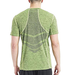 เสื้อกีฬาแขนสั้นแห้งเร็วระบายอากาศได้ดีสำหรับออกกำลังกายเสื้อวิ่งเข้ายิมเสื้อผ้ากีฬาแขนสั้นใหม่สำหรับฤดูร้อน - Product Image 5