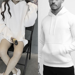 Sweat-shirt à capuche en molleton pour homme, couleur unie, style Harajuku, manches longues, décontracté, ample, avec poche, Hip Hop, sport - Product Image 2